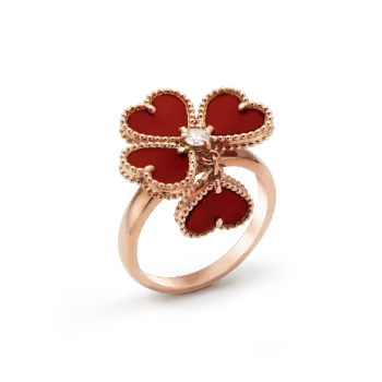 Nhẫn Vancleef Đá Đỏ