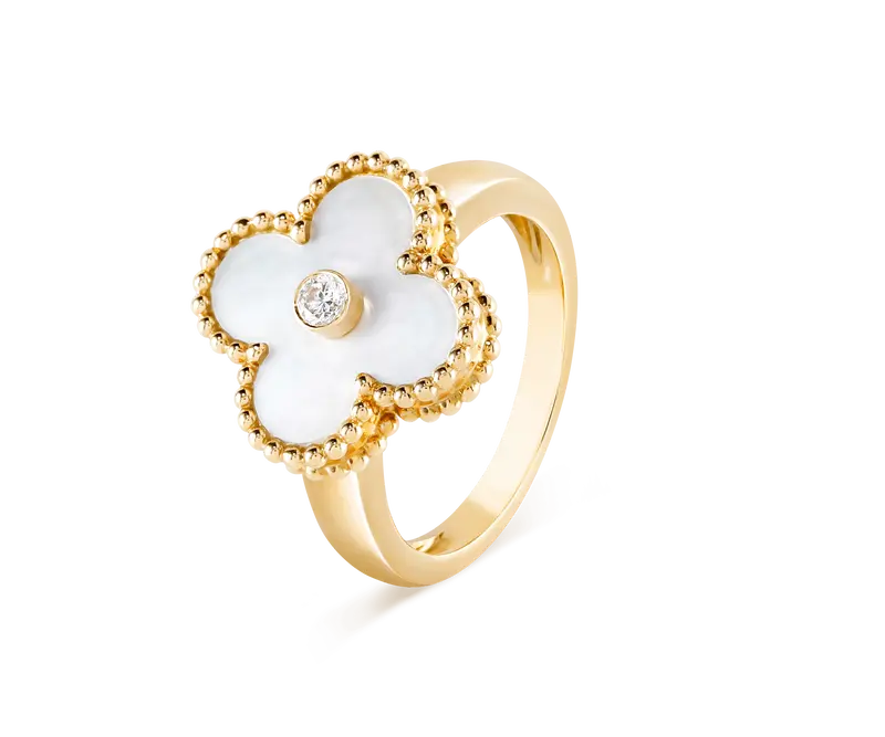 Nhẫn Vancleef Đính Kim Cương Tự Nhiên
